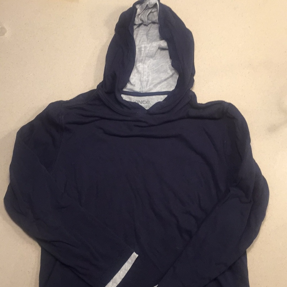 Vince unisex 100% Pima cotton double layer hoodie